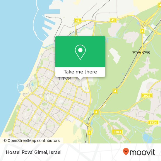 Hostel Rova‘ Gimel map
