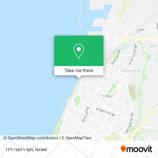 Карта חוף רחצה לידו
