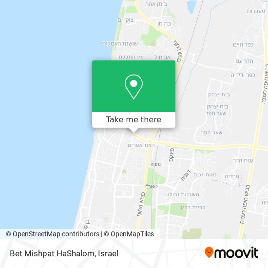 Bet Mishpat HaShalom map