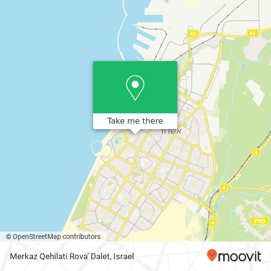 Merkaz Qehilati Rova‘ Dalet map