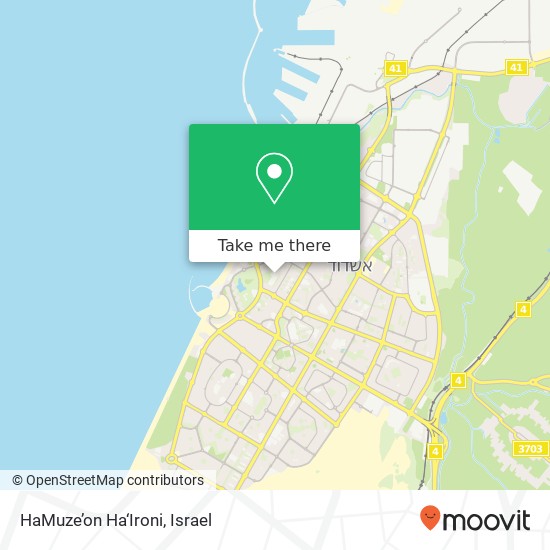 Карта HaMuze’on Ha‘Ironi