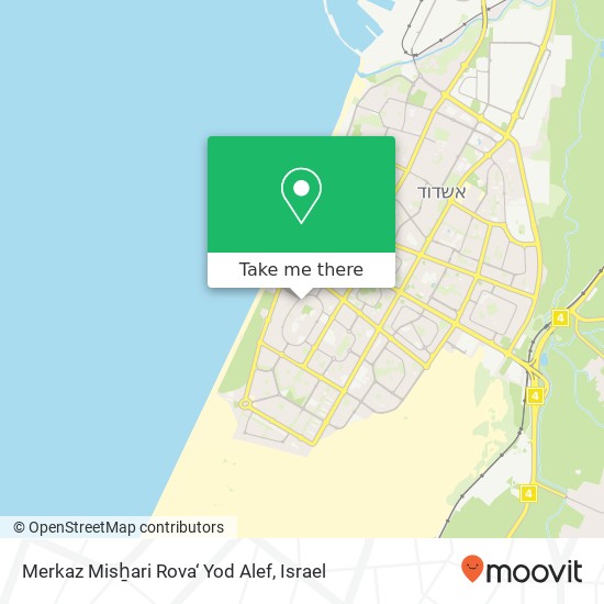 Merkaz Misẖari Rova‘ Yod Alef map