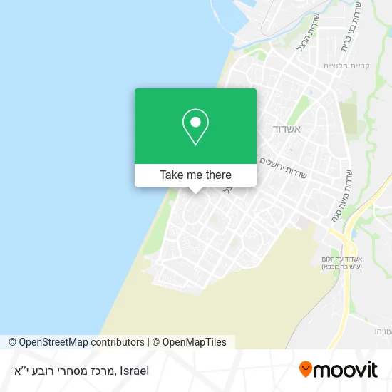 Карта מרכז מסחרי רובע י’’א