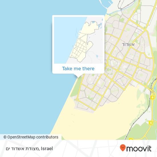 מצודת אשדוד ים map