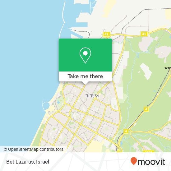 Карта Bet Lazarus