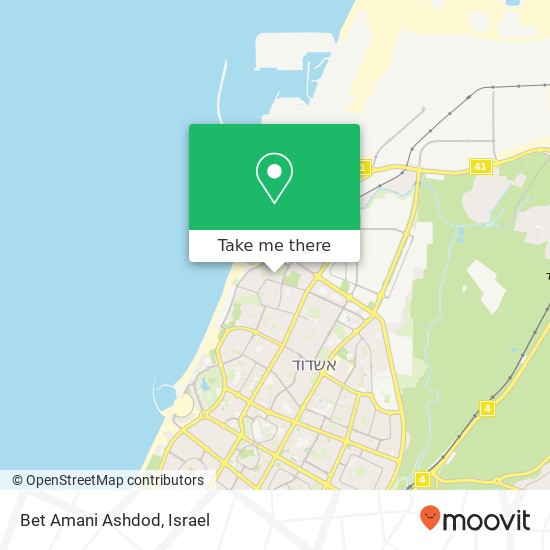 Bet Amani Ashdod map