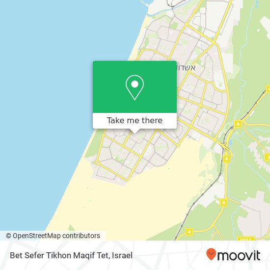 Bet Sefer Tikhon Maqif Tet map