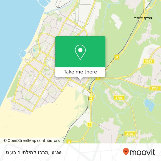 מרכז קהילתי רובע ט map