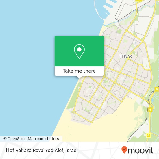 H̱of Raẖaẕa Rova‘ Yod Alef map