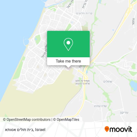 בית חולים אסותא map