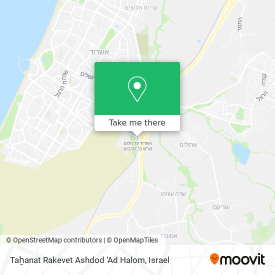 Taẖanat Rakevet Ashdod ‘Ad Halom map