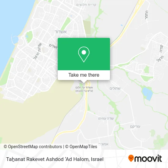 Карта Taẖanat Rakevet Ashdod ‘Ad Halom