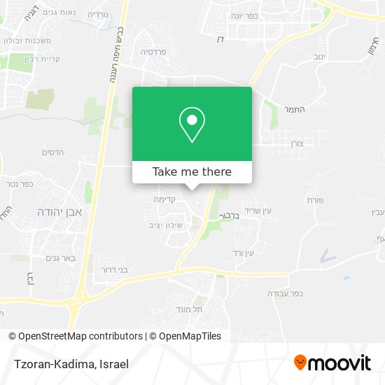 Tzoran-Kadima map