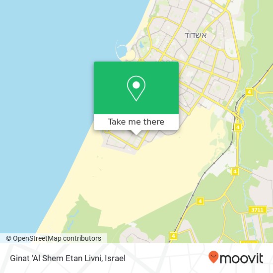 Карта Ginat ‘Al Shem Etan Livni