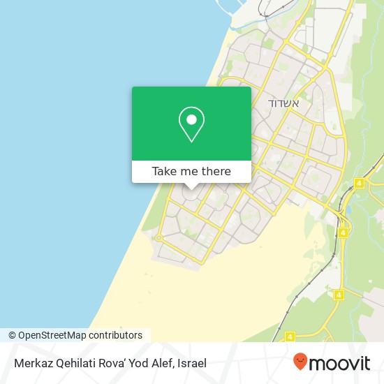 Merkaz Qehilati Rova‘ Yod Alef map