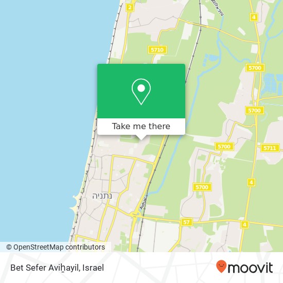 Карта Bet Sefer Aviẖayil