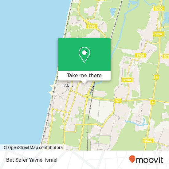 Карта Bet Sefer Yavné