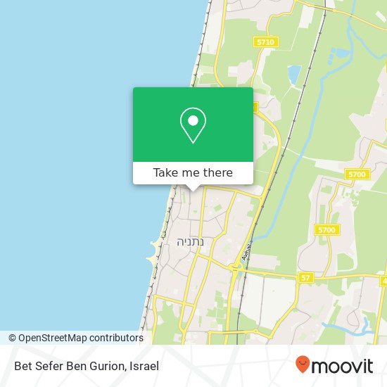 Карта Bet Sefer Ben Gurion
