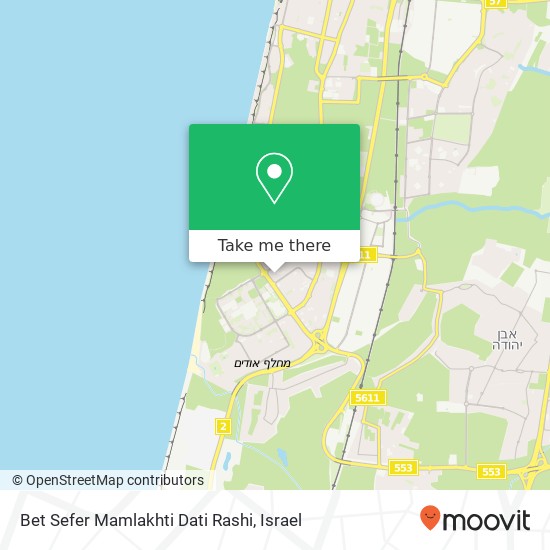 Карта Bet Sefer Mamlakhti Dati Rashi
