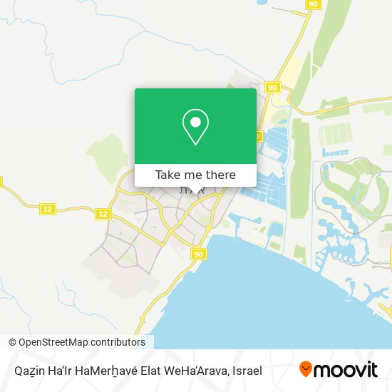 Qaẕin Ha‘Ir HaMerẖavé Elat WeHa‘Arava map