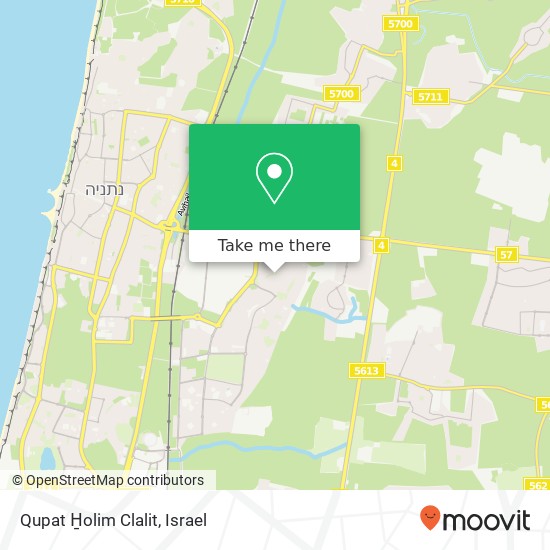 Qupat H̱olim Clalit map