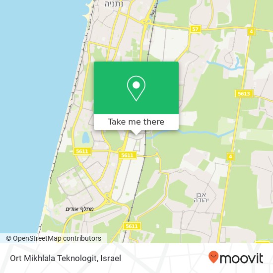 Карта Ort Mikhlala Teknologit