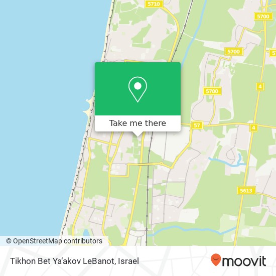 Карта Tikhon Bet Ya‘akov LeBanot