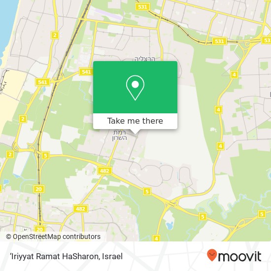 ‘Iriyyat Ramat HaSharon map