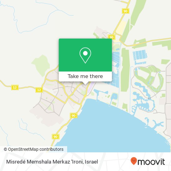 Карта Misredé Memshala Merkaz ‘Ironi