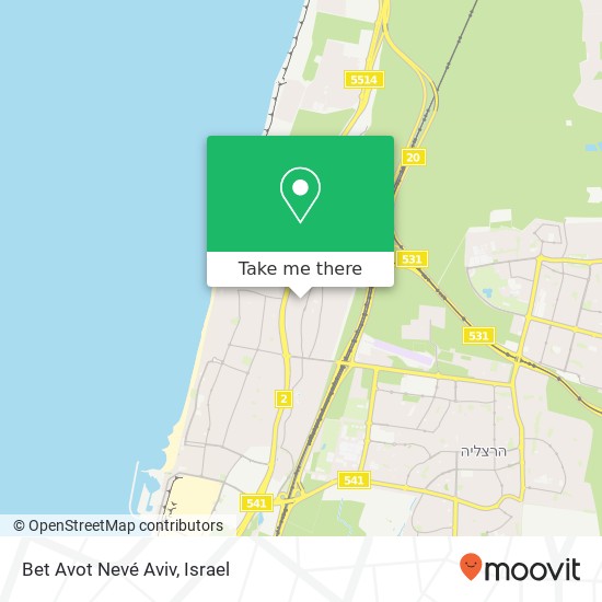 Карта Bet Avot Nevé Aviv