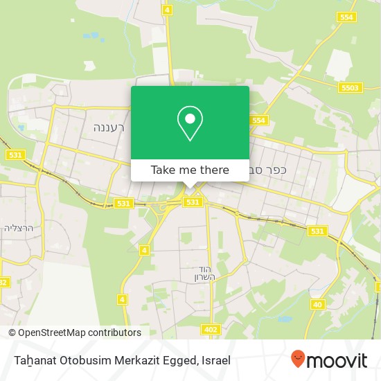 Taẖanat Otobusim Merkazit Egged map