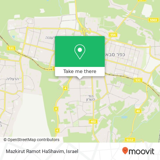Mazkirut Ramot HaShavim map