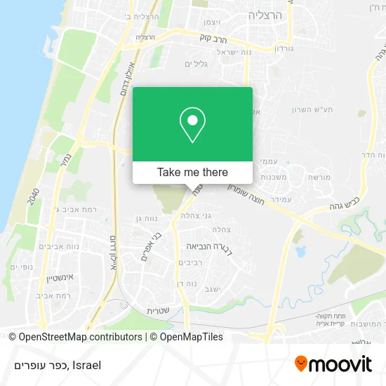 Карта כפר עופרים
