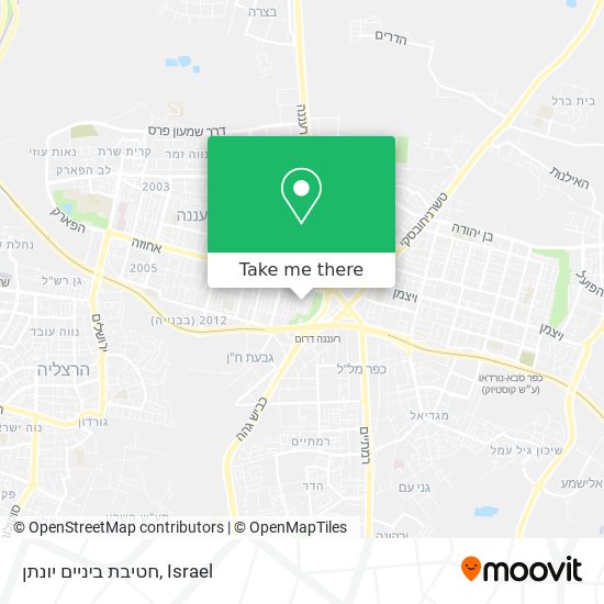 חטיבת ביניים יונתן map