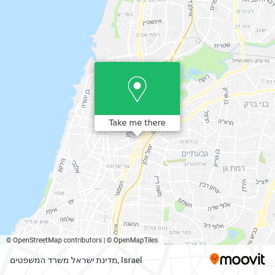 מדינת ישראל משרד המשפטים map