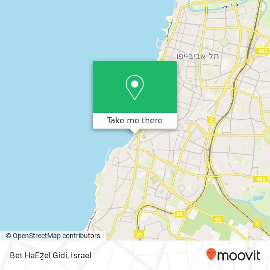 Карта Bet HaEẕel Gidi