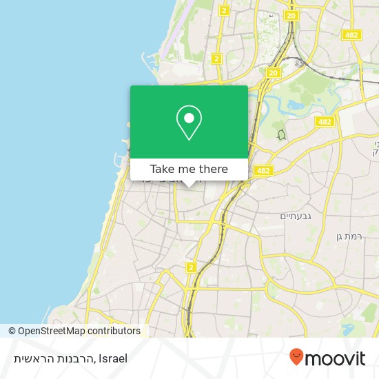 הרבנות הראשית map