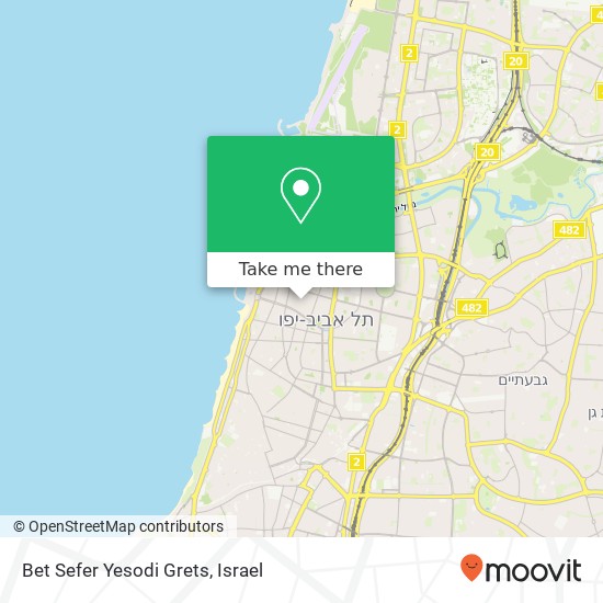 Карта Bet Sefer Yesodi Grets