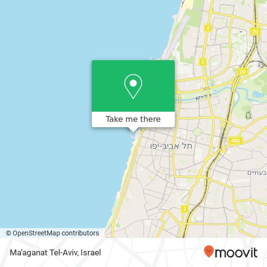 Карта Ma‘aganat Tel-Aviv