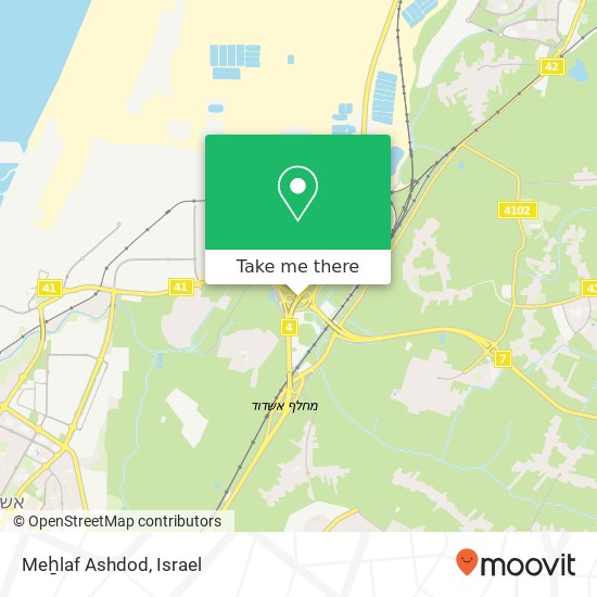 Карта Meẖlaf Ashdod