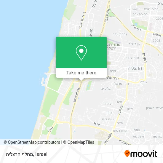 Карта מחלף הרצליה