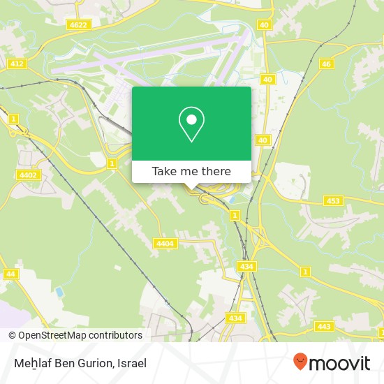 Meẖlaf Ben Gurion map