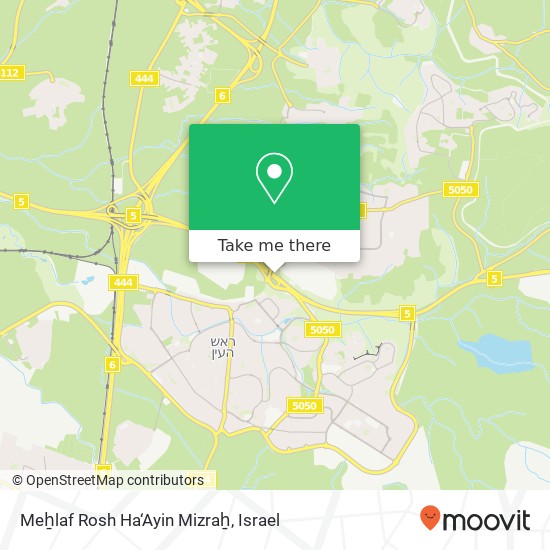 Meẖlaf Rosh Ha‘Ayin Mizraẖ map