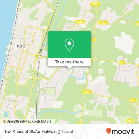 Bet Knesset Sha‘ar HaMizraẖ map