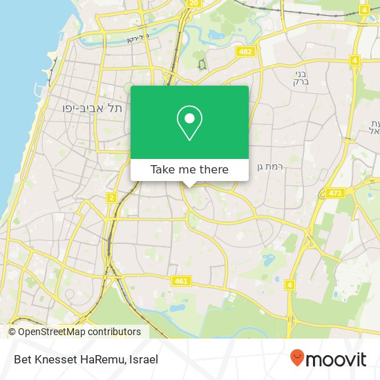 Карта Bet Knesset HaRemu