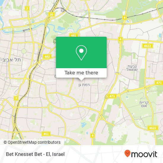 Bet Knesset Bet - El map