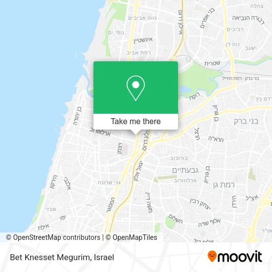 Карта Bet Knesset Megurim