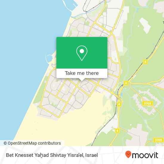 Bet Knesset Yaẖad Shivtay Yisra’el map