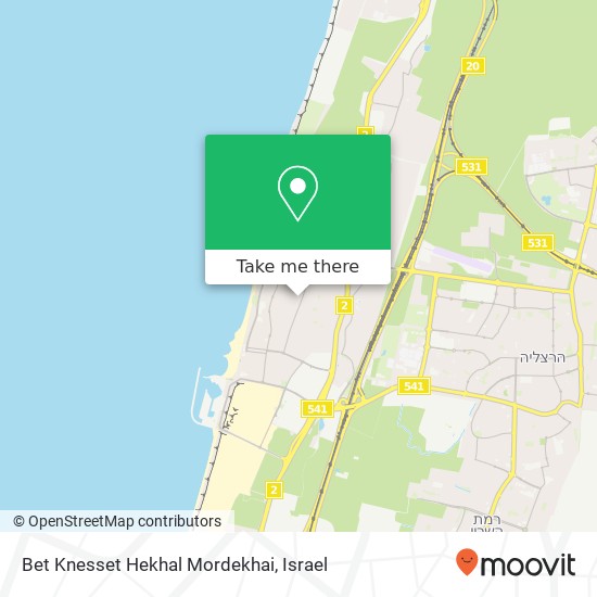 Bet Knesset Hekhal Mordekhai map