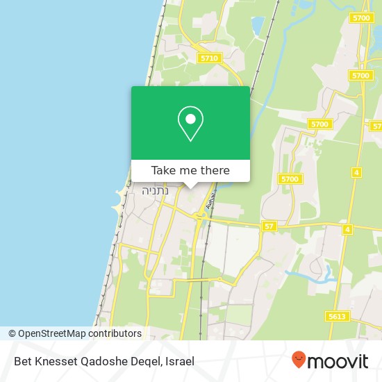 Карта Bet Knesset Qadoshe Deqel